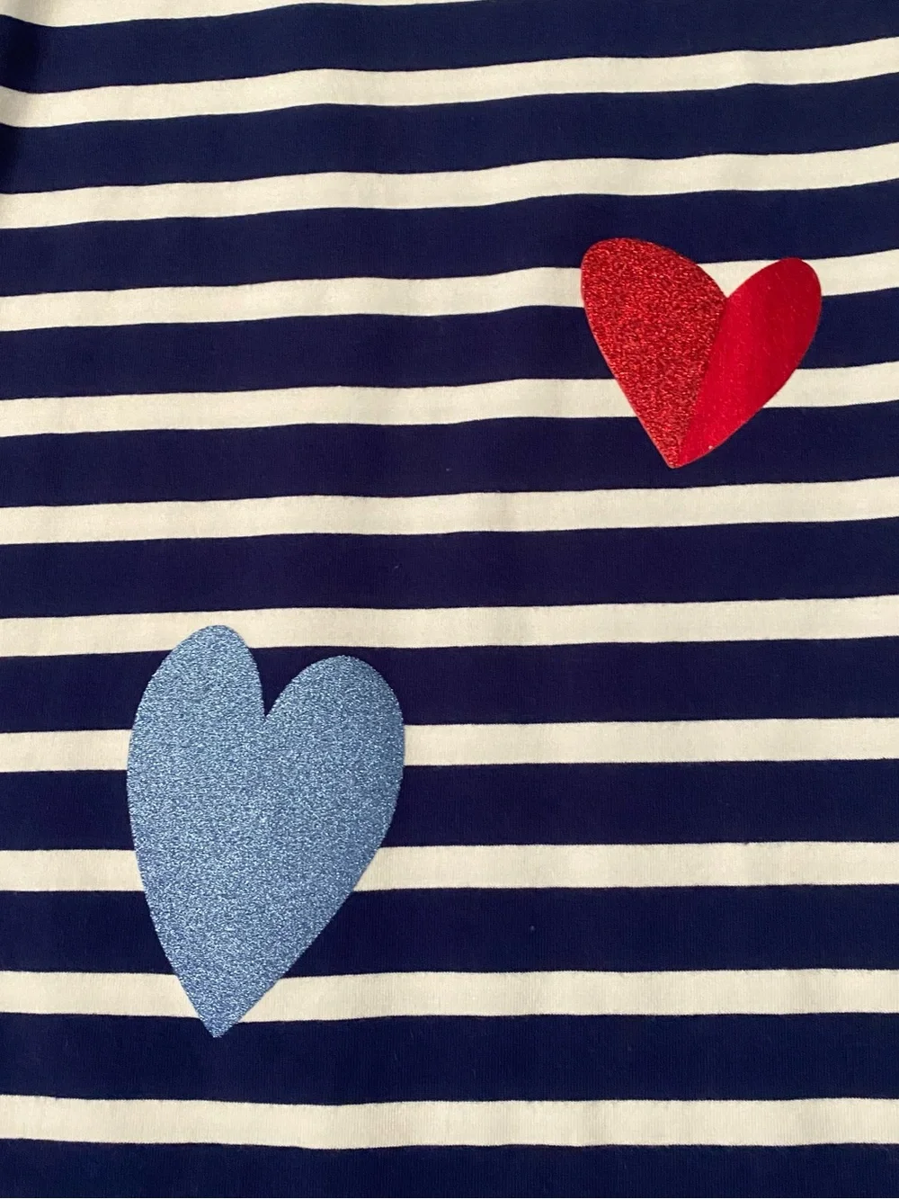 kate spade Stripe cold Shoulder Dress with Multicolor Foil Hearts